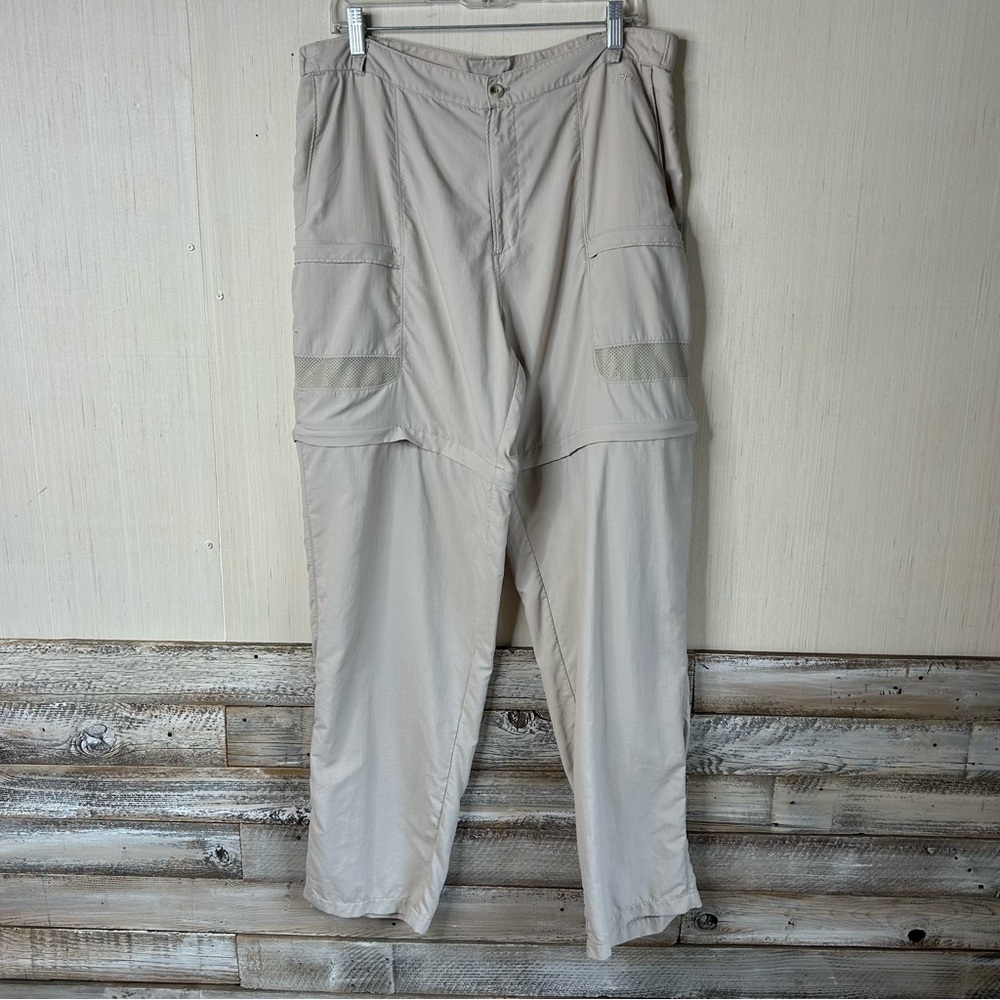 COLUMBIA Convertible High Waist Hiking Pants Zippered Pockets